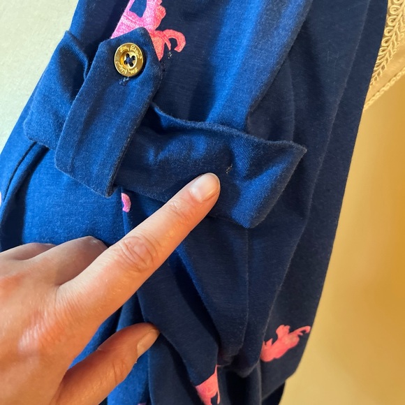 Lilly Pulitzer Small Elephant Ocean Ridge Pima Cotton Dress - Picture 10 of 10